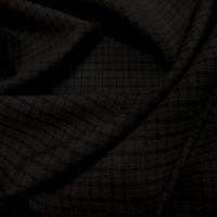 Tissu tergal bi stretch marron a carreaux