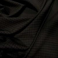 Tissu tergal bi stretch marron a carreaux2