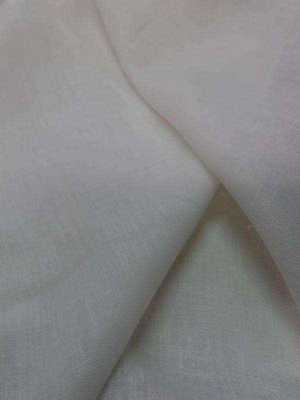 Tissu toile de lin 100 ton blanc casse en ligne
