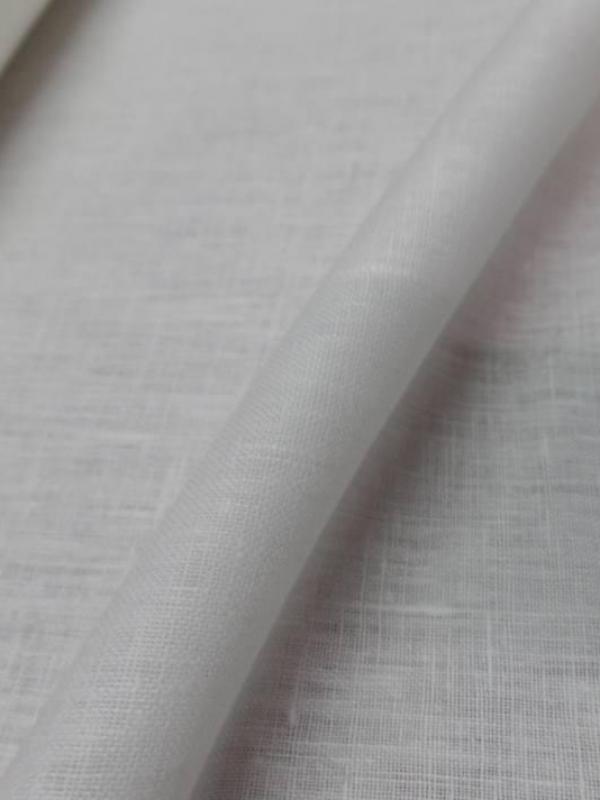 Tissu toile de lin 100 ton blanc casse