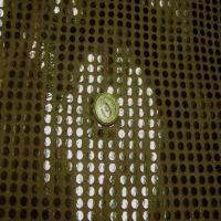 Tissu vieil or a paillettes ronde dore0