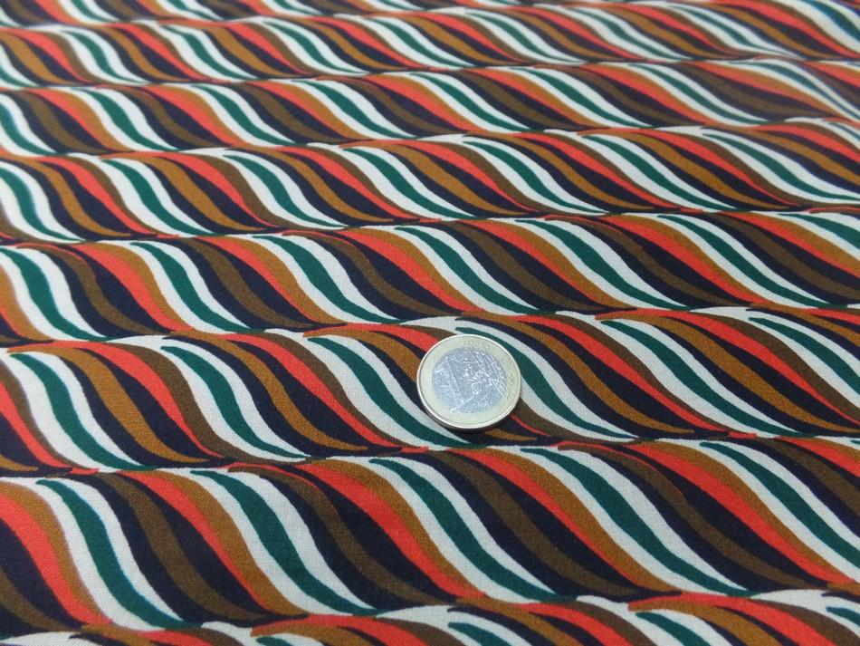 Tissu viscose imprime ton de terre5