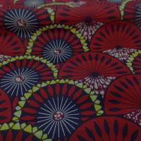 achat tissu wax imprimé ton bordeaux bleu marine ,jaune