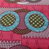 vente de tissu wax rose a motifs rond ton blanc ,bleu ,vert ,bordeaux en ligne