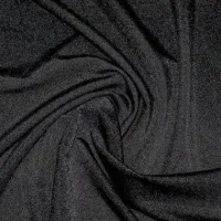 Tissus lycra brillant noir 1 