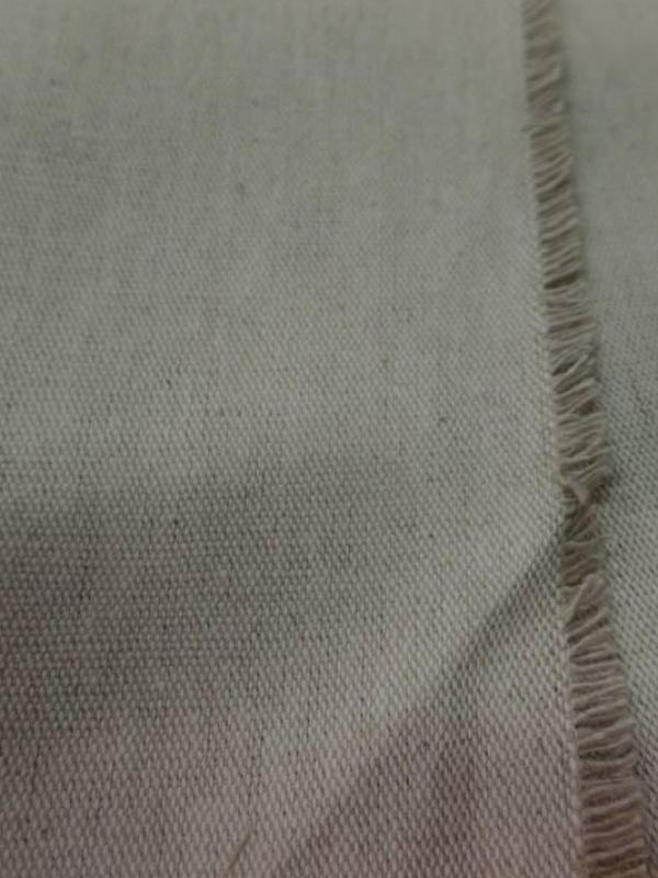 tissu Toile de lin bizonne supérieure calandrée a chaud 300 gr m² en 2.80m beige naturel