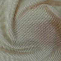 toile coton a fine rayures jaune et blanc