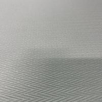 Toile coton blanc tissé motifs chevron