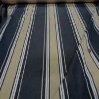 Toile coton d ameublement beige a rayures grise3