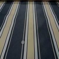 Toile coton d ameublement beige a rayures grise5