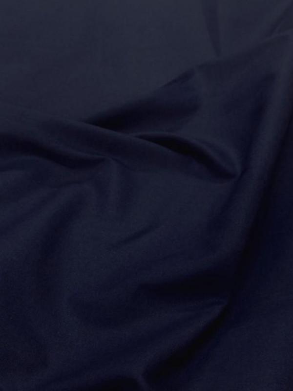 Toile coton légère ton bleu de chine