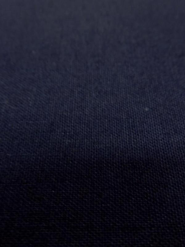 Toile coton légère ton bleu de chine