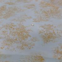 Tissu Toile de Jouy blanc cassé satin coton sur Marseille