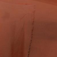 Toile de lin 100 orange abricot