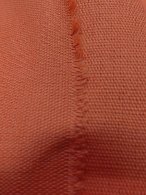 Toile de lin 100 orange abricot