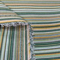 Toile de store a fine rayure vert jaune