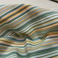 Toile de store a fine rayure vert jaune2