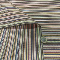 tissu toile de store a fine rayures multicolore