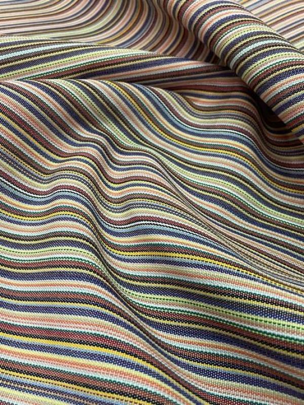 Toile de store a fine rayures multicolore