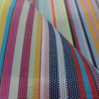Toile de store d extérieur en téflon a rayure rouge noir jaune bleu en ligne