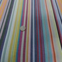 Toile de store d'extérieur en téflon a rayure rouge noir jaune bleu pas cher