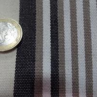 Toile de store raye anthracite beige blanc bache 4 saisons en teflon 4