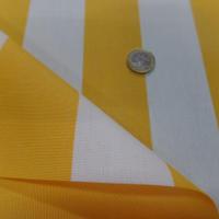 Toile de store raye bache jaune et blanc en teflon en 1 60m5