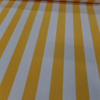 Toile de store raye bache jaune et blanc en teflon en 1 60m9