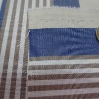 Toile de store rayé blanc beige bleu
