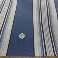 Toile de store rayé bleu blanc bâche 4 saisons en teflon