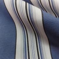Toile de store rayé bleu blanc bâche 4 saisons en teflon