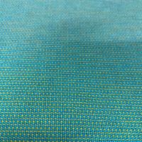 Toile de store tisse bleu et jaune3