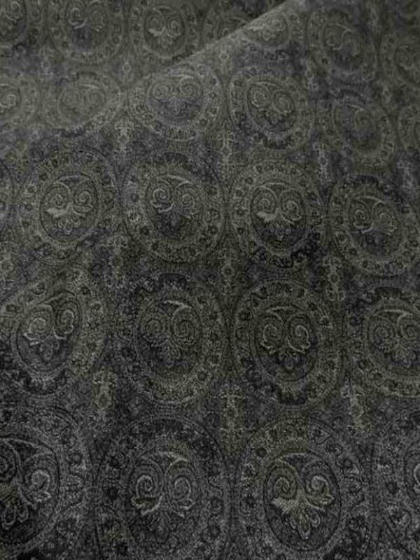 Toile en coton legere d ameublement motifs medaillons
