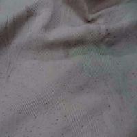 Toile legere beige faconne tweed et brode