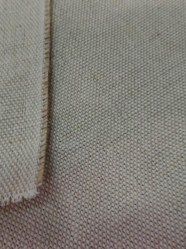 Tissu toile natté écrue coton jute 340 gr m² en 2 80 large