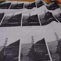 Toile souple imprime ton gris1
