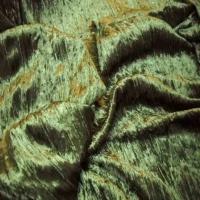 Tres beau velours souple vert kaki a sequins