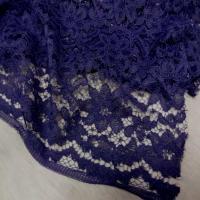 Tres belle dentelle guipure violette2