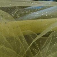 Tulle a paillettes jaune dore8