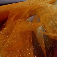 Tulle vert orange a paillettes3
