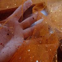 Tulle vert orange a paillettes9