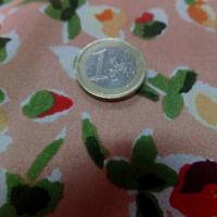 Twill se soie saumon imprime fleurs en 1 20m de large3