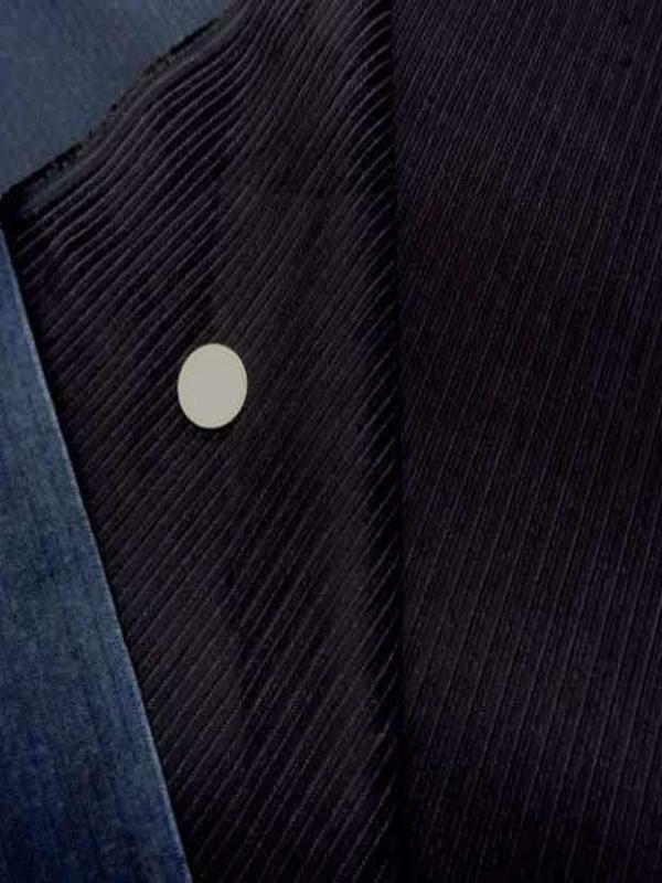 Velours a cotes noir