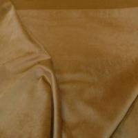 Velours ameublement lisse moutarde en 1 45m de large