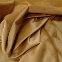 velours ameublement lisse moutarde en 1.45m de large pas cher