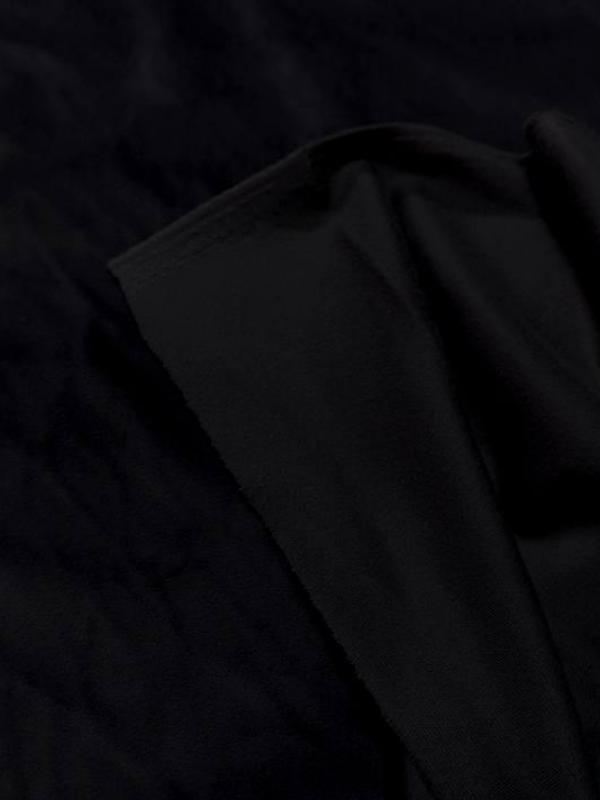 Velours ameublement lisse noir en 1 45m de large