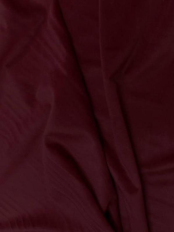 Velours ameublement lisse rouge bordeaux en 1 45m de large