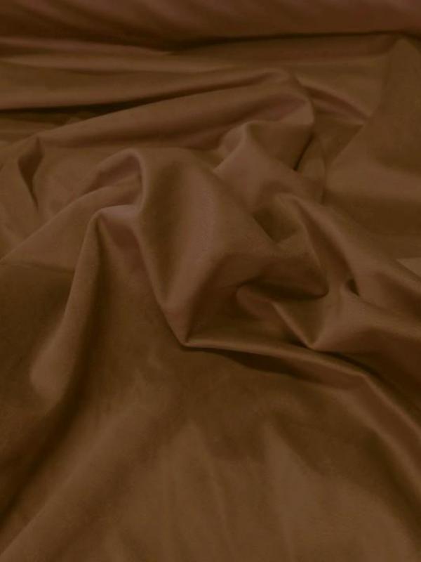 Velours ameublement lisse ton rouille