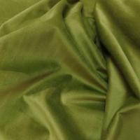 Velours ameublement lisse vert olive