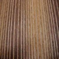 Velours coton pour l ameublement a rayures ton marron